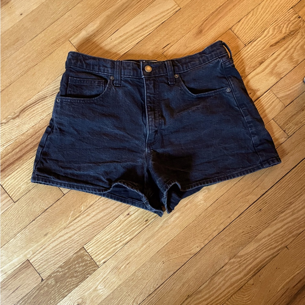Classic Black Denim Women's Shorts